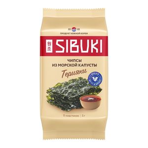 Чипсы из морской капусты Sibuki Терияки, 5 г