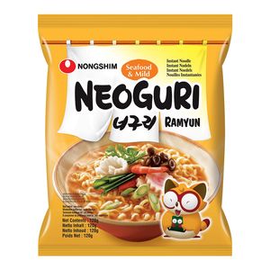 Лапша быстрого приготовления Неогури с морепродуктами Nongshim, пачка 120 г