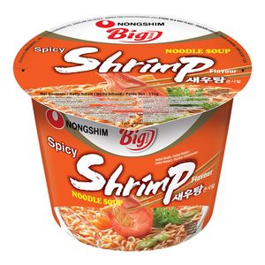 Лапша быстрого приготовления креветочная Nongshim, чашка 115 г