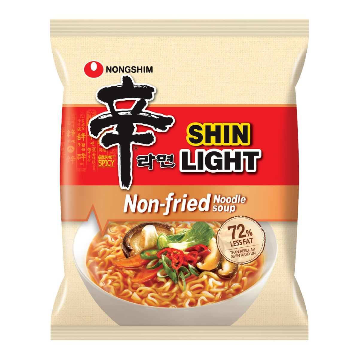 Лапша быстрого приготовления Шин Лайт Nongshim, пачка 97 г