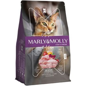 Marly&Molly Корм с кроликом для стерилизованных кошек 400 гр