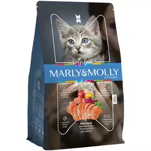 Marly&Molly Корм с лососем для котят 1,5 кг