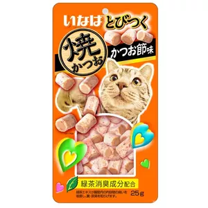 INABA Tobitsuku Yakikatsuo Лакомство Снеки со вкусом кацуобуси для кошек 25 гр