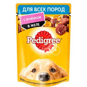 Pedigree Кусочки ягненка в желе для собак 85 гр