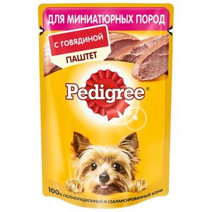 Pedigree Паштет с говядиной для собак миниатюрных пород 80 гр