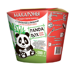 PANDABOX МАКАРОНЫ с говядиной и овощами в остро-сладком соусе Б/П 58г