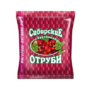 Сибирские отруби «Пшеничные» с брусникой